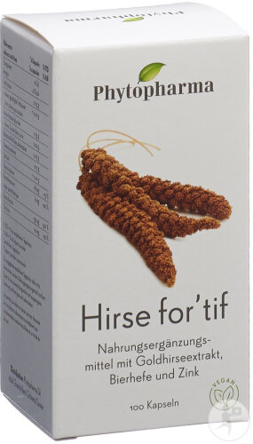 Phytopharma Hirse For'tif Kapseln 100 Stück