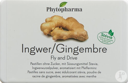 Phytopharma Ingwer Fly & Drive Lutschtabletten 40 Stück