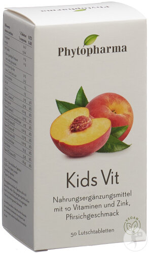 Phytopharma Kids Vit Saugtabletten 10 Vitamine & Zink 50 Stück