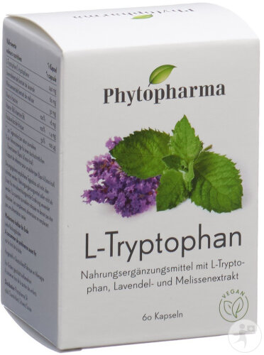 Phytopharma L-Tryptophan Kapseln Box 60 Stück