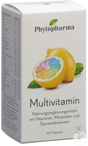 Phytopharma Multivitamin Kapseln Box 60 Stück