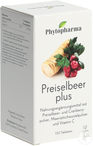Phytopharma Rote Cranberries Plus Tabletten 150 Stück