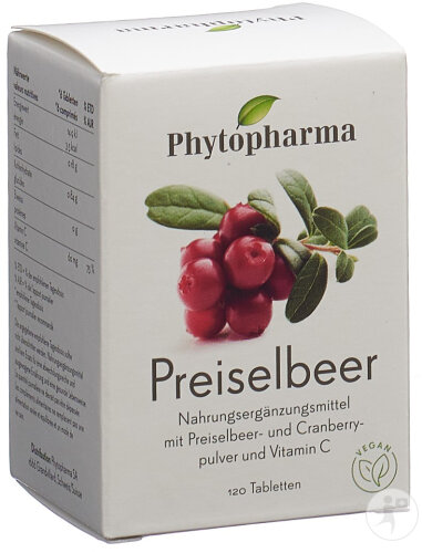 Phytopharma Rote Cranberries Tabletten 120 Stück