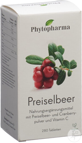 Phytopharma Rote Cranberries Tabletten 280 Stück