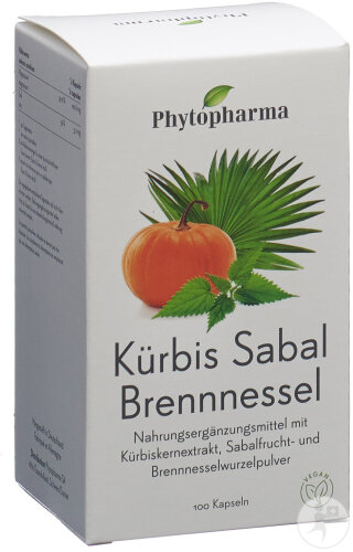 Phytopharma Zucchini Sabal Brennnessel Kapseln 100 Stück
