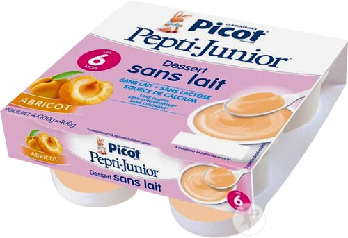 Picot Pepti-Junior Milchfreies Dessert Aprikose 4x100g