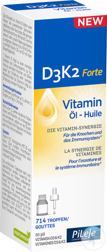 Pileje D3K2 Vitamin Forte Öl Flasche 20ml