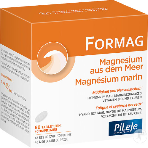 PiLeJe Formag Magnesium Aus Dem Meer Nahrungsergänzungsmittel 90 Tabletten
