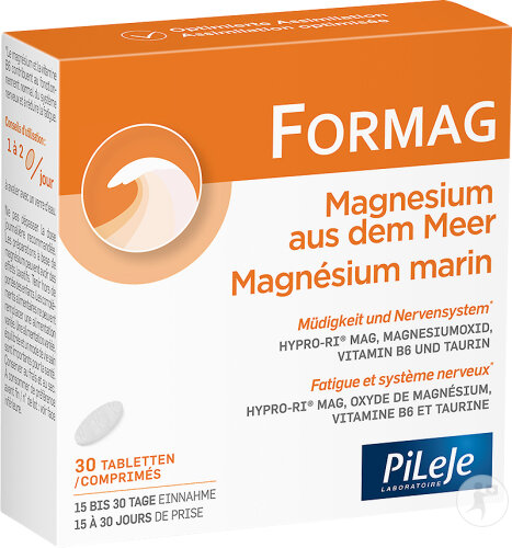 PiLeJe Formag Magnesium Aus Dem Meer Nahrungsergänzungsmittel 30 Tabletten