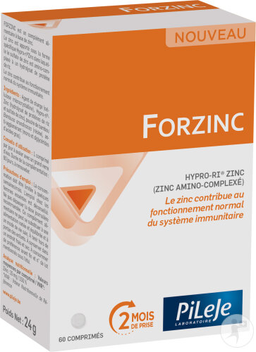 PiLeJe Forzinc 15mg Nahrungsergänzungsmittel Immunität 60 Tabletten