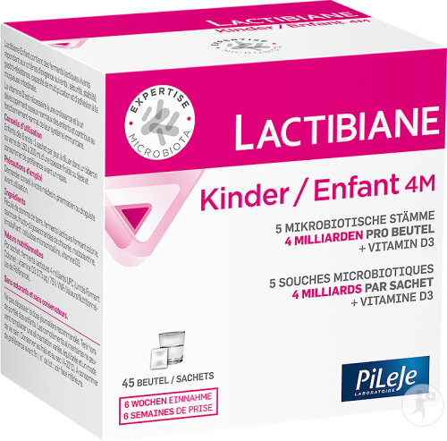 PiLeJe Lactibiane Kind 4M Nahrungsergänzungsmittel 45 Beutel