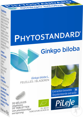 PiLeJe PhytoPrevent Phytostandard Ginkgo Biloba 20 Pflanzliche Kapseln