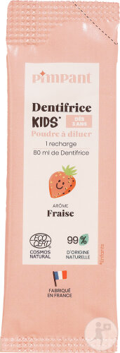 Pimpant Zahnpasta Erdbeere Kids Pulver Zum Verdünnen 8g