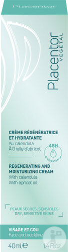 Placentor Vegetal Regenerierende Feuchtigkeitscreme Trockene Haut Tube 40ml