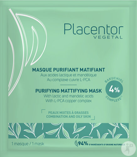 Placentor Vegetal Reinigende Mattierende Maske 25g