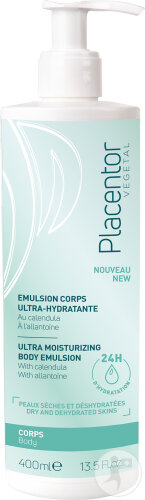 Placentor Vegetal Ultra-Feuchtigkeitsspendende Körperemulsion Pumpflasche 400ml