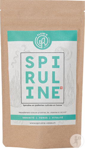 Plein'R Spirulina-Valais Flocken Beutel 100g