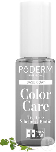 Poderm Base Coat Color Care Tea Tree Reinigt Gelbe Und Beschädigte Nägel 8ml