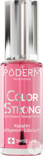 Poderm Nagellack Color Strong Nagelhärter Für Brüchige Nägel 310 Glanz Éclat 8ml