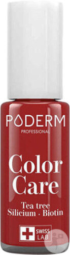 Poderm Teebaumöl-Nagellack Color Care 253 Allurarot Flakon 8ml