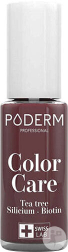 Poderm Teebaumöl-Nagellack Color Care 437 Dunkelrot Flakon 8ml