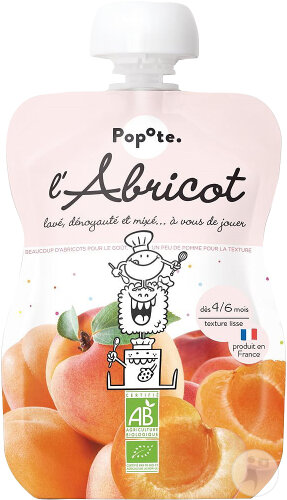 Popote Quetschie Aprikose Ab 4/6 Monaten Bio 120g