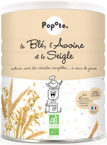 Popote Bio Babygetreide Weizen Hafer Roggen 220g