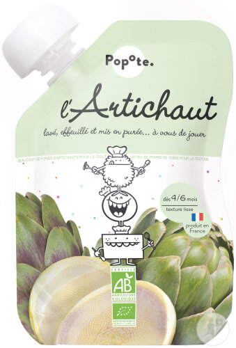 Popote Quetschie Artischocke Ab 4/6 Monaten Bio 120g