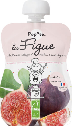 Popote Quetschie Feige Ab 4/6 Monaten Bio 120g