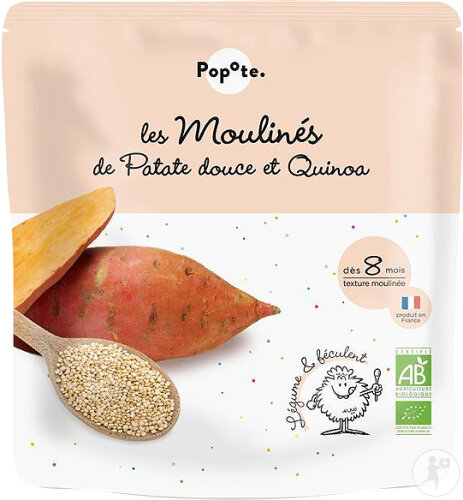 Popote Moulinés Süßkartoffel Und Quinoa Ab 8 Monaten Bio 180g