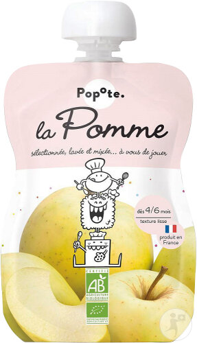 Popote Quetschbeutel Apfel Fein Bio 120g