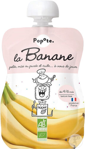 Popote Quetschbeutel Banane Bio 120g