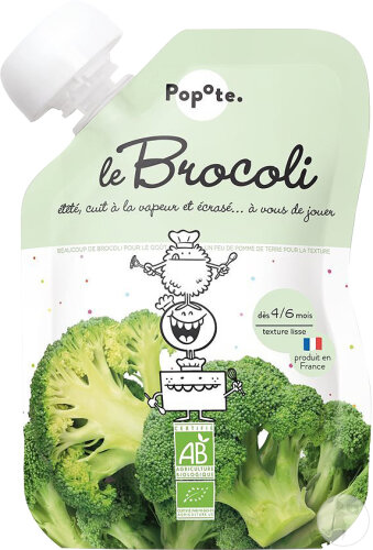 Popote Quetschie Brokkoli Bio Ab 4/6 Monaten 120g