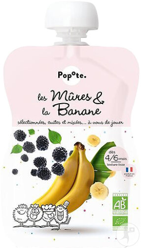 Popote Quetschie Brombeere Banane Bio 120g