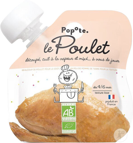 Popote Quetschbeutel Huhn Bio 60g