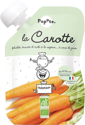 Popote Quetschbeutel Karotte Bio 120g