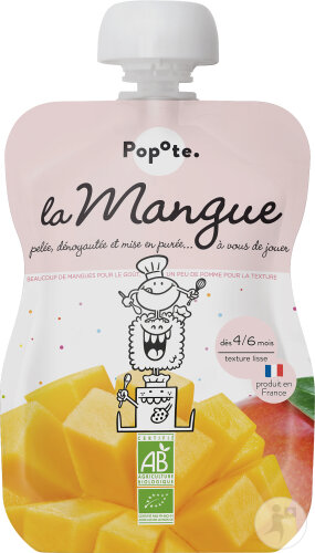 Popote Quetschbeutel Mango Bio 120g