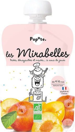 Popote Quetschie Mirabelle Bio 120g
