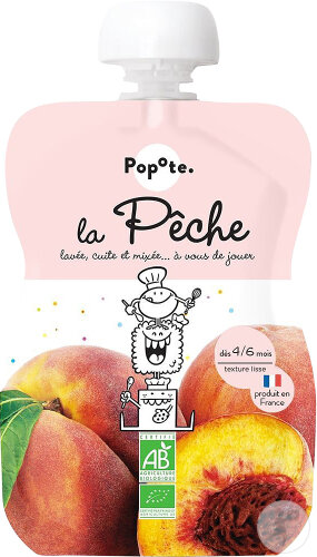 Popote Quetschie Pfirsich Bio 120g