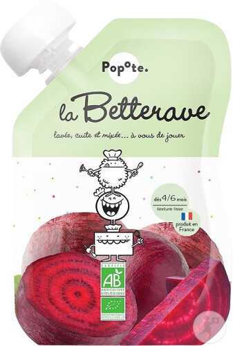 Popote Quetschie Rote Bete Bio Ab 4/6 Monaten 120g