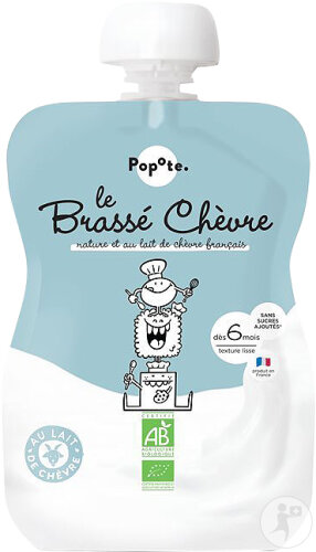 Popote Quetschie Ziegenmilchjoghurt Natur Bio Ab 6 Monaten 100g