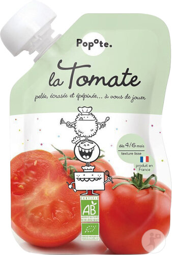 Popote Quetschie Tomate Bio Ab 4/6 Monaten 120g