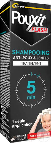 Pouxit Flash Anti-Läuse Und Nissen Shampoo 100ml + Kamm