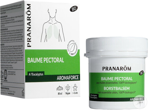 Pranarôm Aromaforce Brustbalsam Mit Ätherischen Ölen Bio Tiegel 80ml