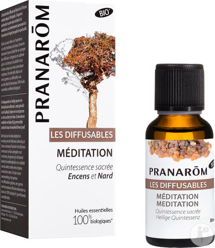 Pranarôm Les Diffusables Meditation Weihrauch Und Narde Atherische Öle 100% Biologisch 30ml