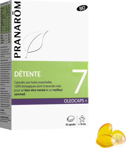 Pranarôm Oleocaps+ Entspannung 7 Bio 30 Kapseln