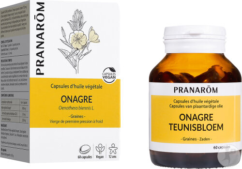 Pranarôm Pflanzenölkapseln Nachtkerze 60 Kapseln
