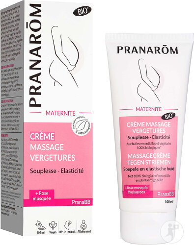 Pranarôm PranaBB Mutterschaft Creme Massage Von Dehnungsstreifen Bio Tube 100ml
