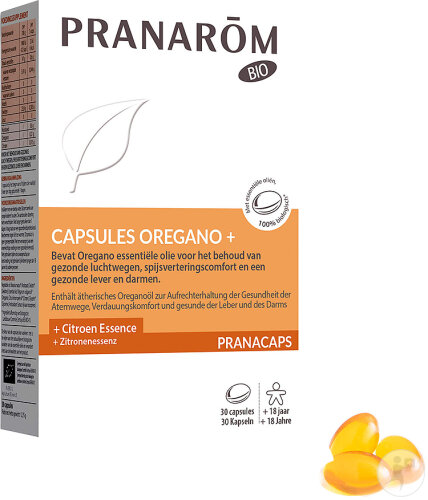 Pranarôm Pranacaps Origan+ Bio 30 Kapseln