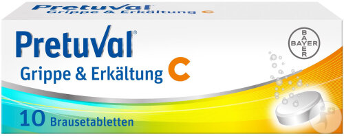 Pretuval Grippe Und Erkältung C 10 Brausetabletten